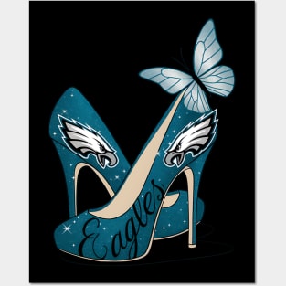Butterfly High Heels Philadelphia Eagles Posters and Art